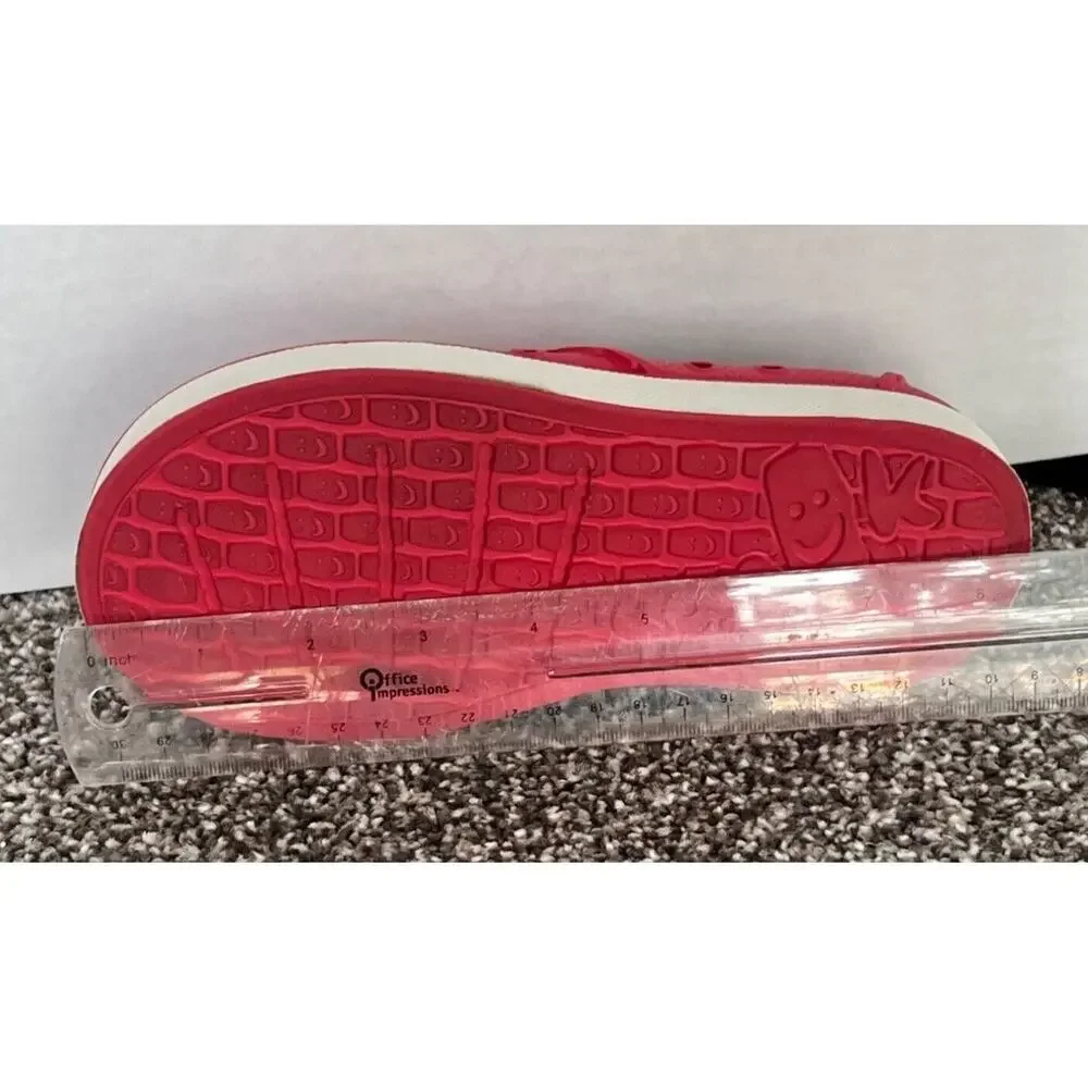 Sanuk Water Shoes Girls Lil Walker 2.5 Red Loafer Flat Slip On Washable‎ Beach